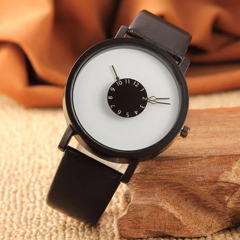 

Creative Hands Men's Watch Turntable Simple Men Sports Watches Casual Quartz Man Wristwatches Fashion Couple Wristwatch