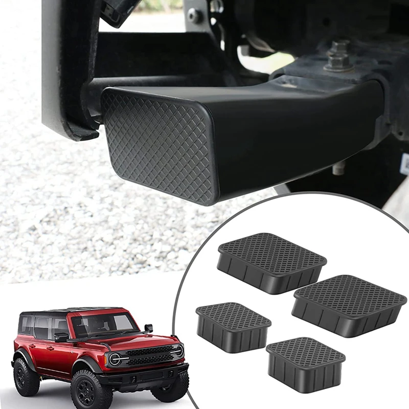 

4PCS Rubber Front Axle Plug Front Bumper Plug Mudproof Dust Caps, Stopper Cover Plug Kit For Ford Bronco 2021 2022 Accessories