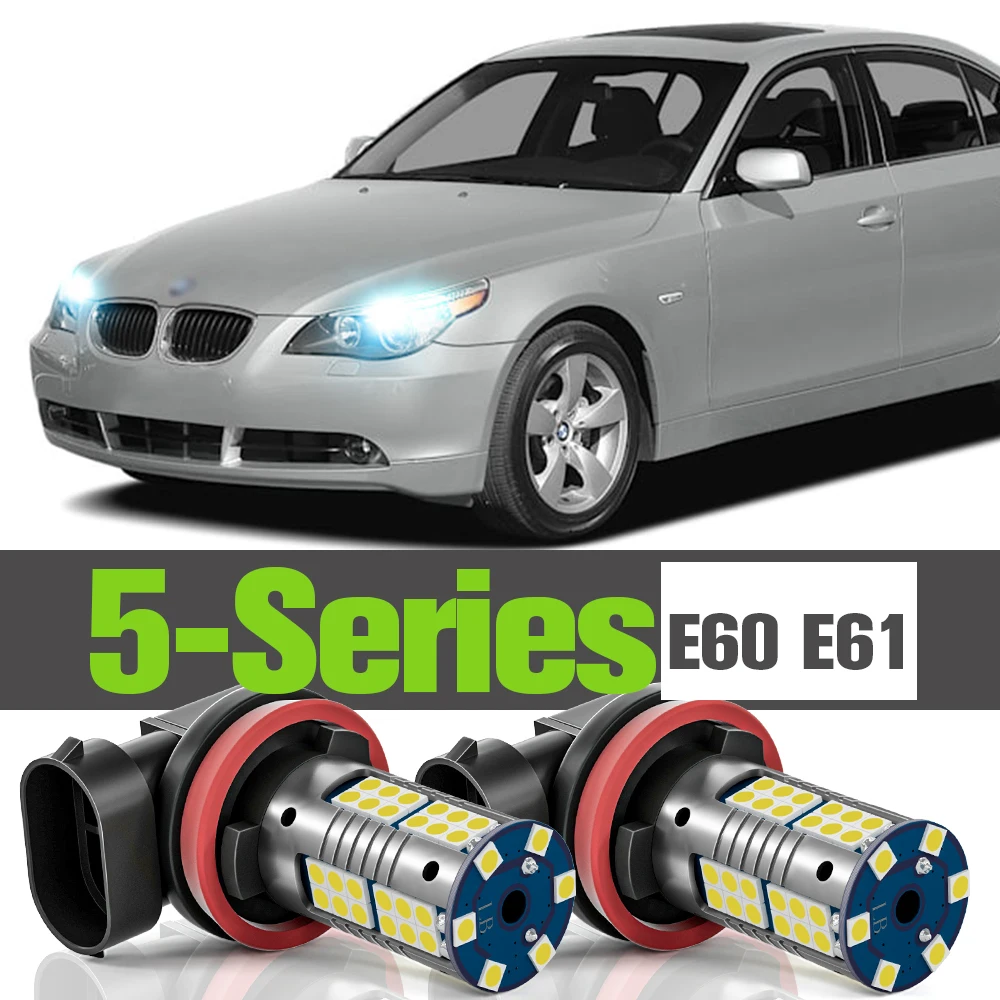 

2x LED Daytime Running Light DRL Accessories Lamp For BMW 5 Series E60 E61 2007 2008 2009 2010