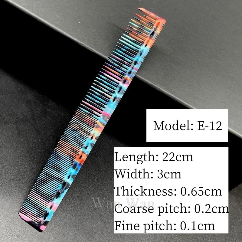 Hairdressing Comb Hairdresser Pro Haircut Combs Hair Salon Hair Cutting Brush Barber Shop Styling Hairbrush Leopard Pattern 6