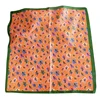 Summer Bright Color Oil Painting Lemon Print 53CM Small Square Women Satin Silk Neck Tie Scarfs Soft Neat Ladies Neckerchiefs 2