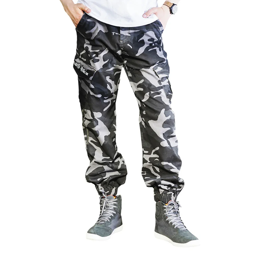 내마모성 오토바이 라이딩 바지, 남성용 바이커 바지, 통기성 오토바이 용품, 낙하 방지 모토크로스 바지, 편안함