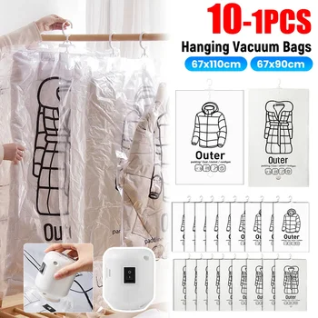 Hanging Vacuum Storage Bag for Clothes & Quilts 1