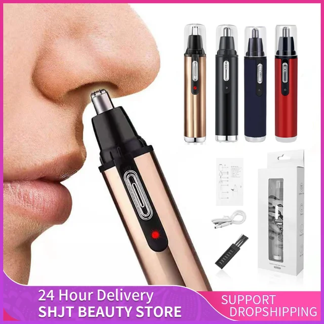 Electric Nose Hair Trimmer Men s Nose And Ear Remover USB Rechargeable Automatic Washable Portable Electric Shaving Tools