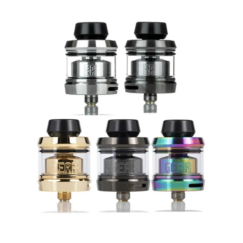 

Gear RTA Tank 24MM Diameter 316ss 3.5ML Single Coil Vape Atomizer for 510 Thread Cigarette Vape Mod VS Zeus X RTA Kylin M RTA