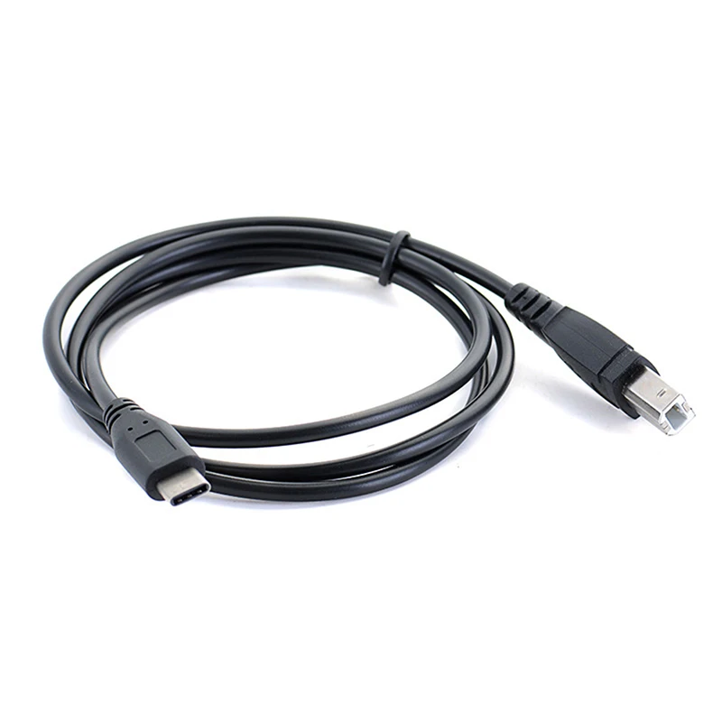 Кабель для передачи данных USB-C Type-c папа-USB Тип B папа шнур 1 м для сотового телефона, принтера и электронных органов оптовая продажа