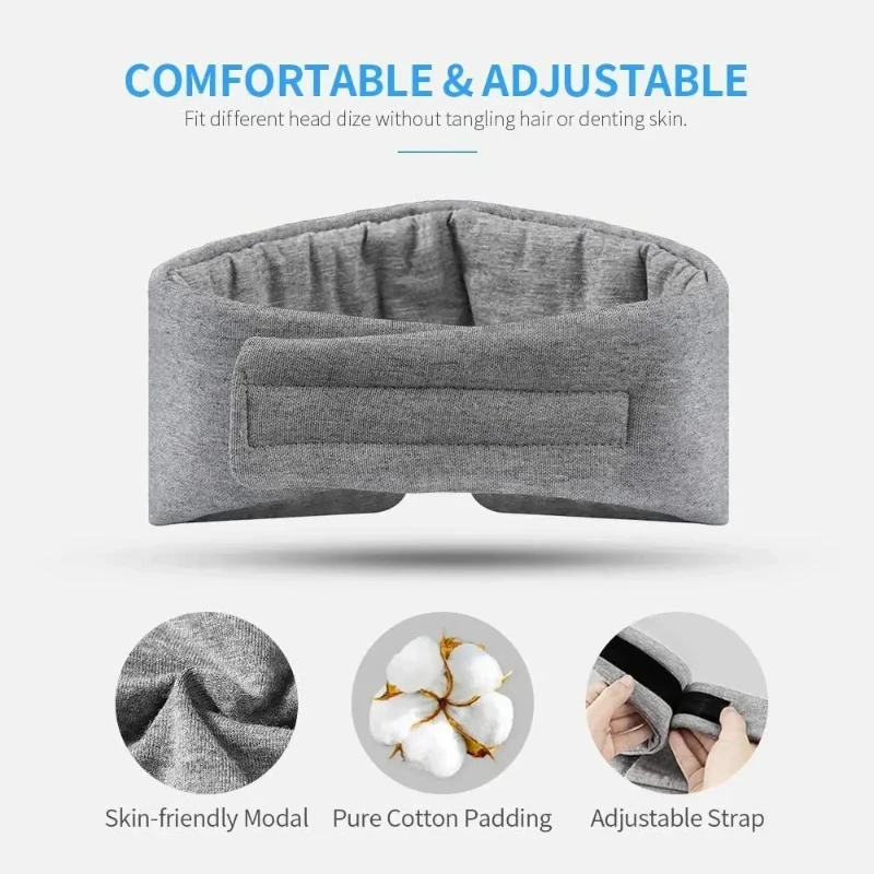 Masque Réutilisable en Tissu Gris - Anti-Lumière, Respirant, Lavable