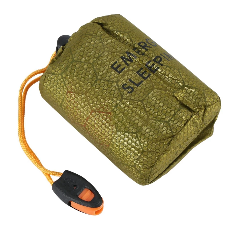 

NEW-3X аварийный Спальный Мешок Bivy Sack, уличный спальный мешок со свистком для выживания, тепловое одеяло для кемпинга, походов