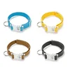 Led Adjustable Reflective Cotton Dog Collar Elastic Pet Neckband for Small Medium Large Dogs Night Safety Walking 3