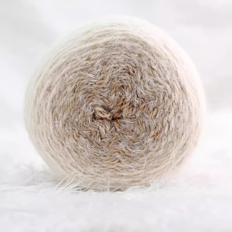 600g/볼 그라데이션 컬러 원사 플러시 아크릴 면사 손뜨개 담요 꽃다발 스웨터 숄 장갑 재료