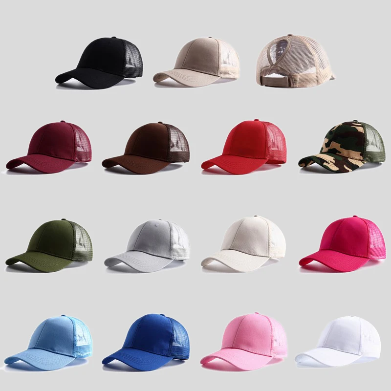 2022 Новая летняя черно-белая розовая Кепка-бейсболка с сеткой кепка для женщин |