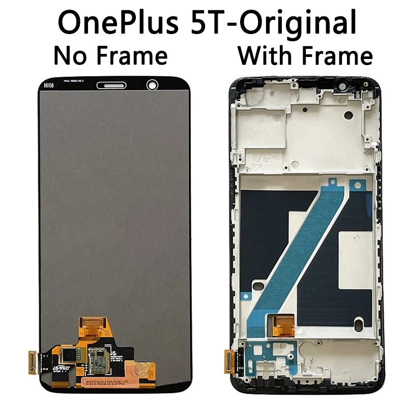 Оригинальный ЖК-дисплей AMOLED для OnePlus 5T5, сенсорный экран, дигитайзер One Plus 55T, ЖК-дисплей 1 + 5 1 + 5T A5000 A5010, рамка дисплея (art.: 3920c45fbcfc2) - 3920c45fbcfc2