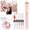 Electric Nail Polish Drill Set Machine With Light Portable With Battery Mini Electric Manicure Art Pen Tools For Gel Remover 2