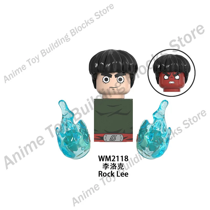 WM6109 Naruto building blocks Bricks assembly Kakashi Sasuke Uchiha Madara Anime Mini Action Figures Heads Toys kids Gifts