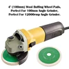 10PCS 4 Inch Car Wool Buffing Polishing Pads Felt Polishing Wheel Disc for 100 Angle Grinder Buffer Bore Dia Buffing Wheel  Pads 2