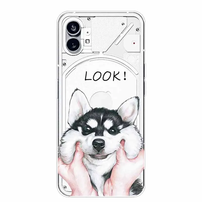 Silicone Soft Cute Transparent Protective Case - Clear TPU Cover