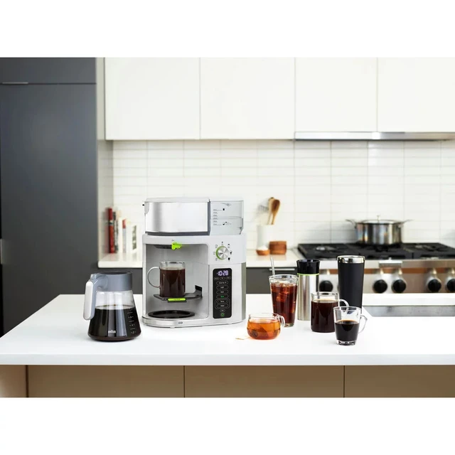 Multi Serve SCA Coffee Maker with Internal Water Spout and Glass Carafe in  White - AliExpress
