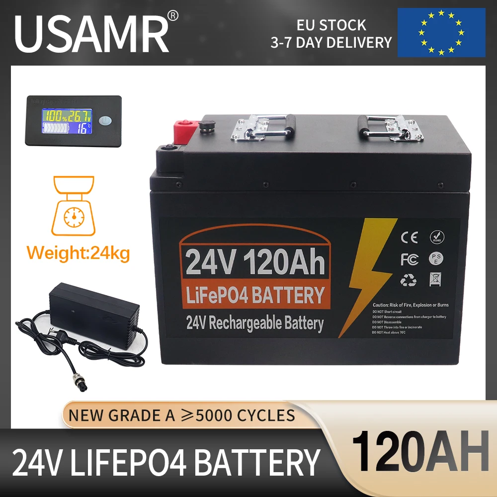 

12V 24V 120Ah 300Ah LiFePO4 Lithium Iron Phosphate Battery Built-in BMS For Replacing Most of Backup Power Home Energy Storage