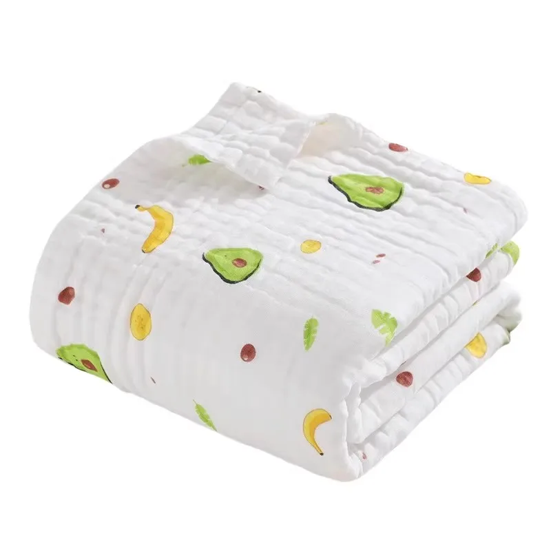 Newborn Baby Cotton Gauze Muslin Swaddle Blanket Baby Bath Towel