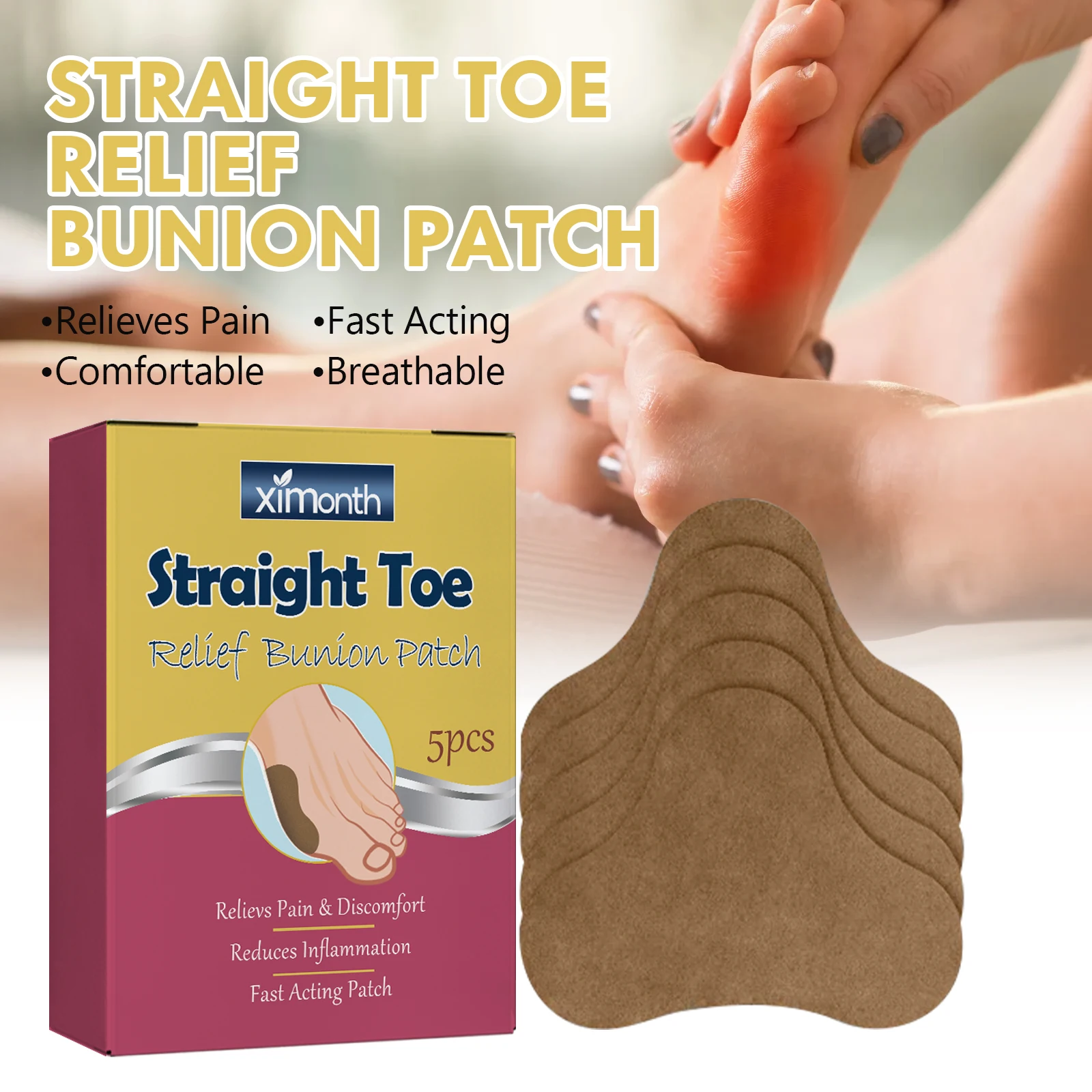 Anti Infection Nail Patch Onychomycosis Removal Grey Nail Repair Remove Fungus Ingrown Toenail Care Paronychia Treatment Stic