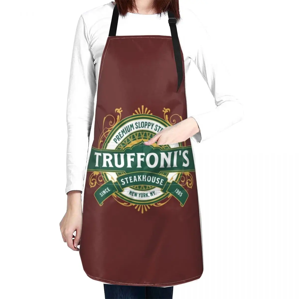 

Sloppy Steaks at Truffoni's Apron Kitchen Apron Man cleaning aprons Women Kitchen'S Apron Women's Dresses