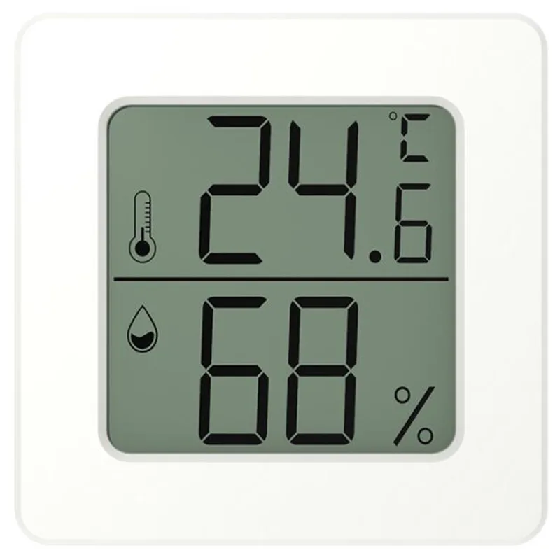  Mini Digital Thermometer Hygrometer Indoor Room Temperature Humidity Meter Sensor Gauge Weather Station With Battery 