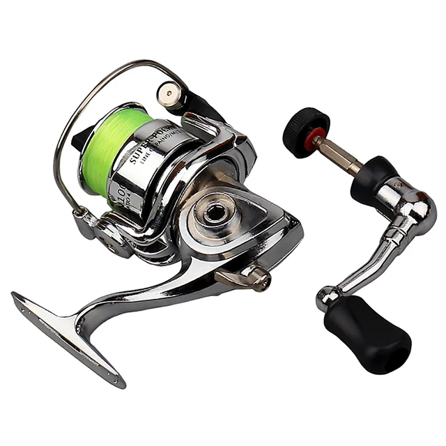 Mini 100 Pocket Spinning Fishing Reel Fishing Tackle Small Spinning Reel  4.3:1 Metal Wheel Pesca Small Reel with 100m Line - AliExpress