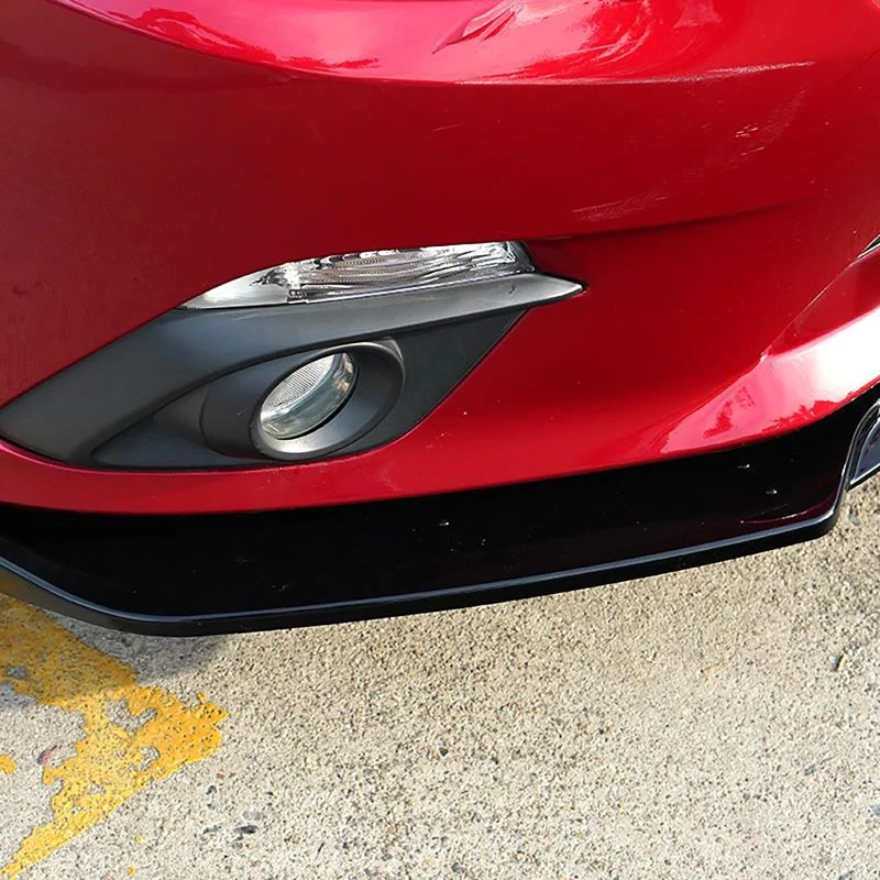 Becquet Avant de Voiture pour Mazda 3 2014-2018, Couvercle de Lame Séparateur Latéral Inférieur de Lèvre de Becquet Pare-Chocs Avant
