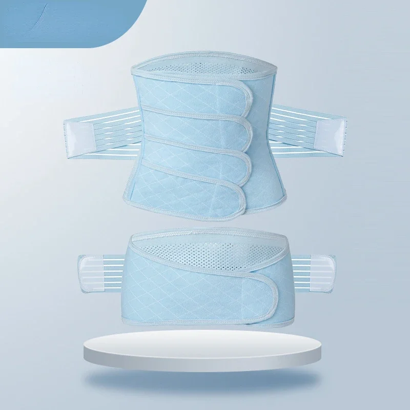 New postpartum abdominal belt to contract the pelvis and confinement solid color two-piece abdominal belt for pregnant women