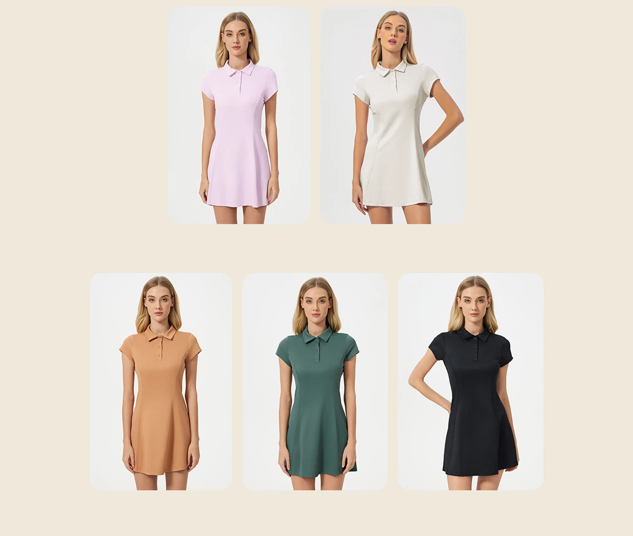 Tennis Skirt Polo Shirt Sports Jumpsuit Shorts Yoga Tight Fitting Fitness Dance