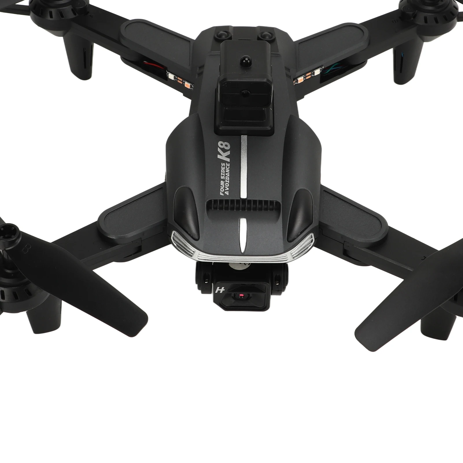 Foldable Drone 4K HD Dual Camera 50x Zoom WiFi Intelligent Obstacle Avoidance RC Quadcopter with LED Light for Adults Kids