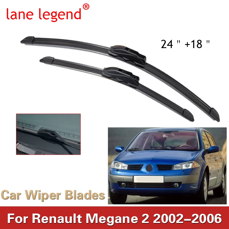 Per Renault Megane 2 Spazzole Tergicristallo Anteriore Posteriore Spazzole Accessori Taglierina J U Gancio 2002-2006 2002 2003 2004 2005