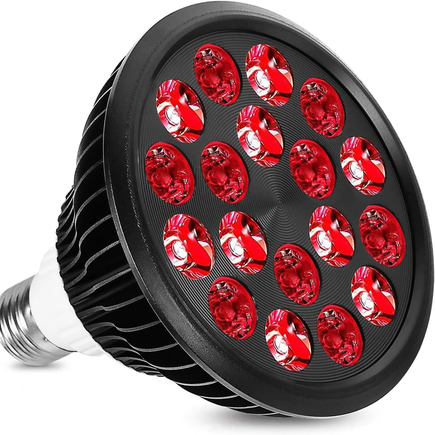 E27 LED Red 54W Light Therapy Lamp 660nm&850nm Infrared Bulb for Skin Care Pain Relief 360° Adjustable