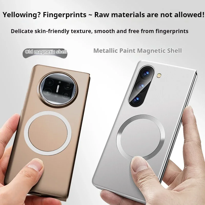 Ultra Thin Matte Metallic Magsafe Magnetic Case with Wireless Charging and Shockproof Protection