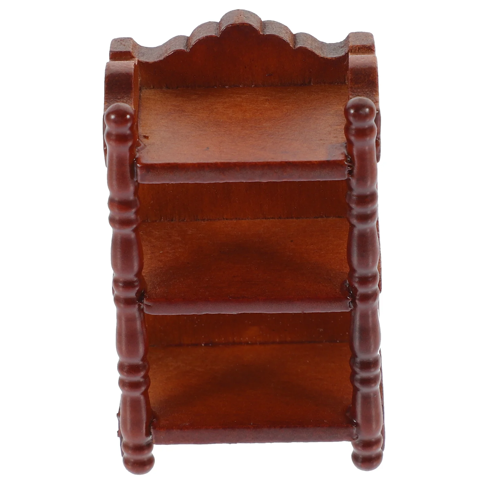 Dollhouse Night Stands Miniature Wooden Bedside Table Miniature Cupboard Dollhouse Bookcase 1 12 Scale Shelf Model Mini House