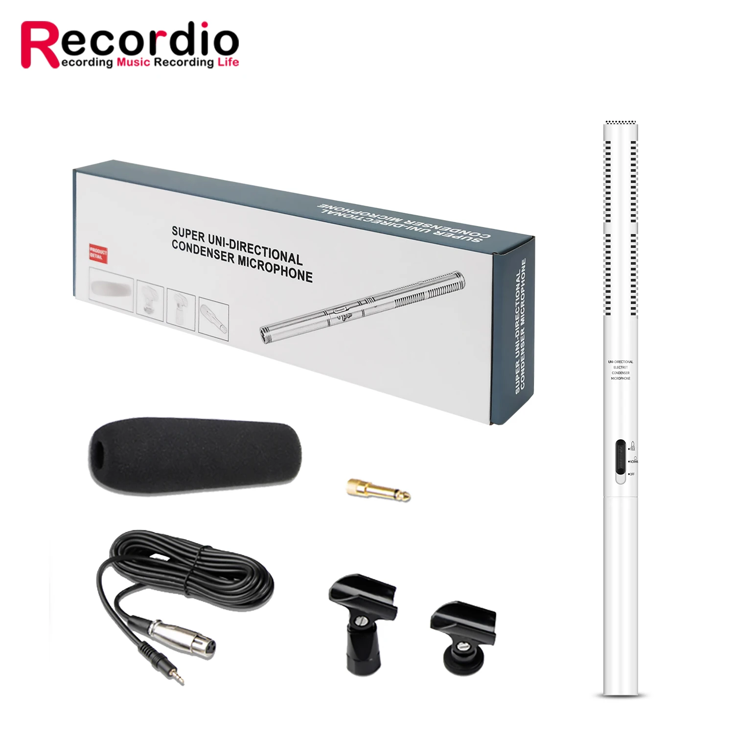 

GAM-CF02 Professional Shotgun Interview Microphone Directional Condenser MIC for DSLR DV Camcorders Video Camera Mic