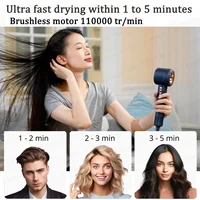 220V 1600W Super sèche-cheveux sans feuilles sèche-cheveux soins personnels des cheveux style outil d'ions négatifs sèche-cheveux électriques à anions constants 5