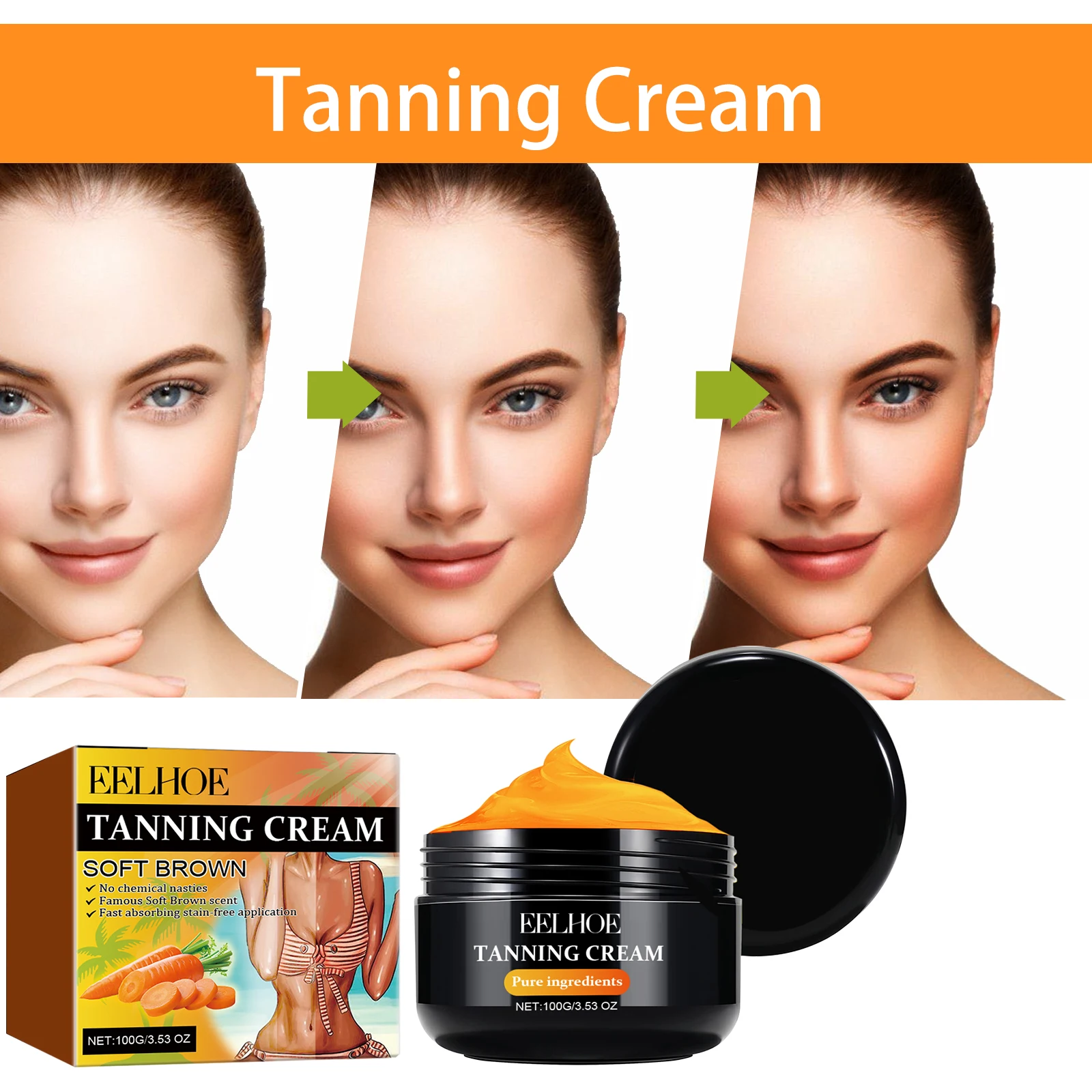 Natural sunshine color, making your skin more textured and radiant