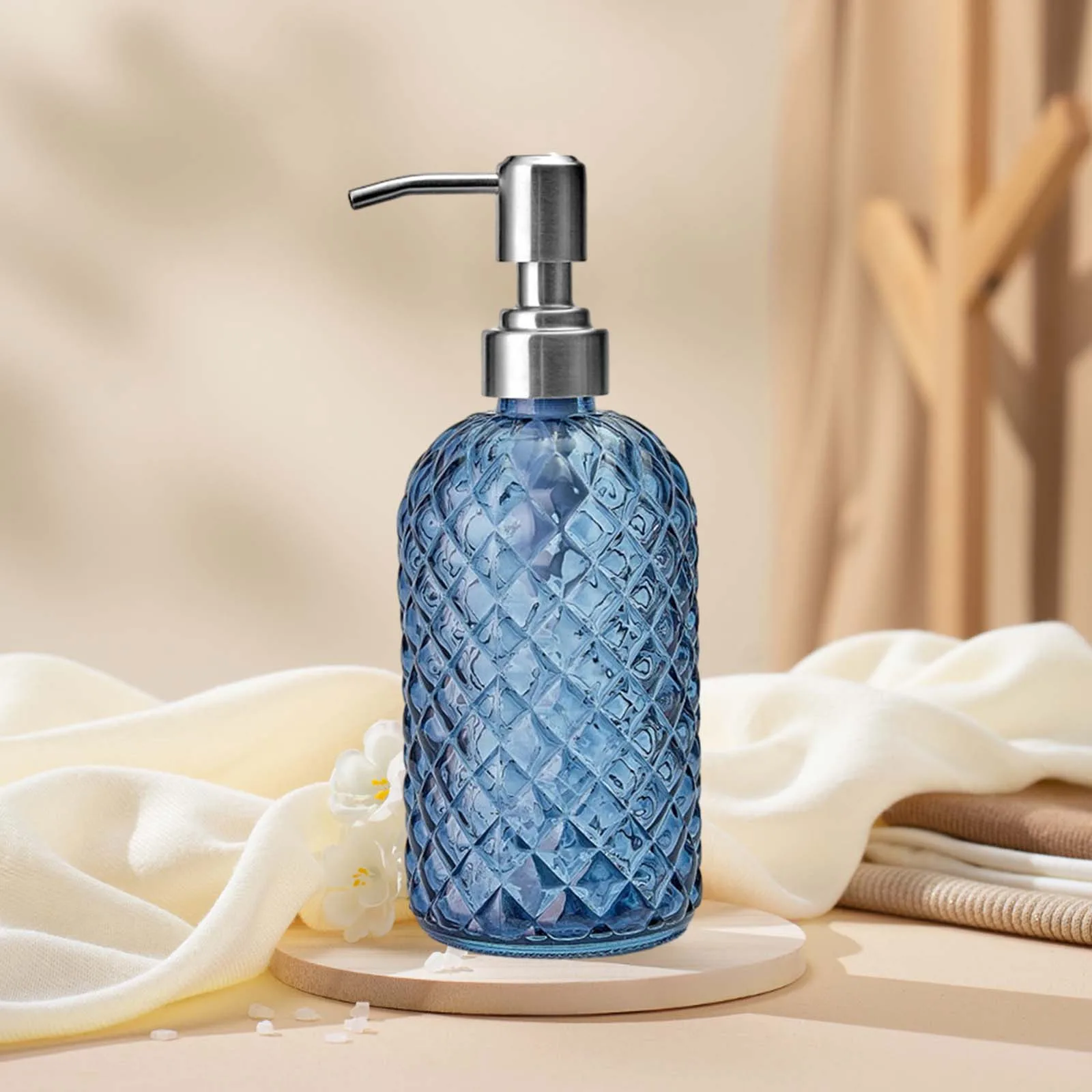 Glass Soap Dispenser Maual Liquid Soap Dispenser Bottle Refillable 304 Stainless Steel Pump Laundry Hotel Kitchen soap dispenser soap dispenser bottle