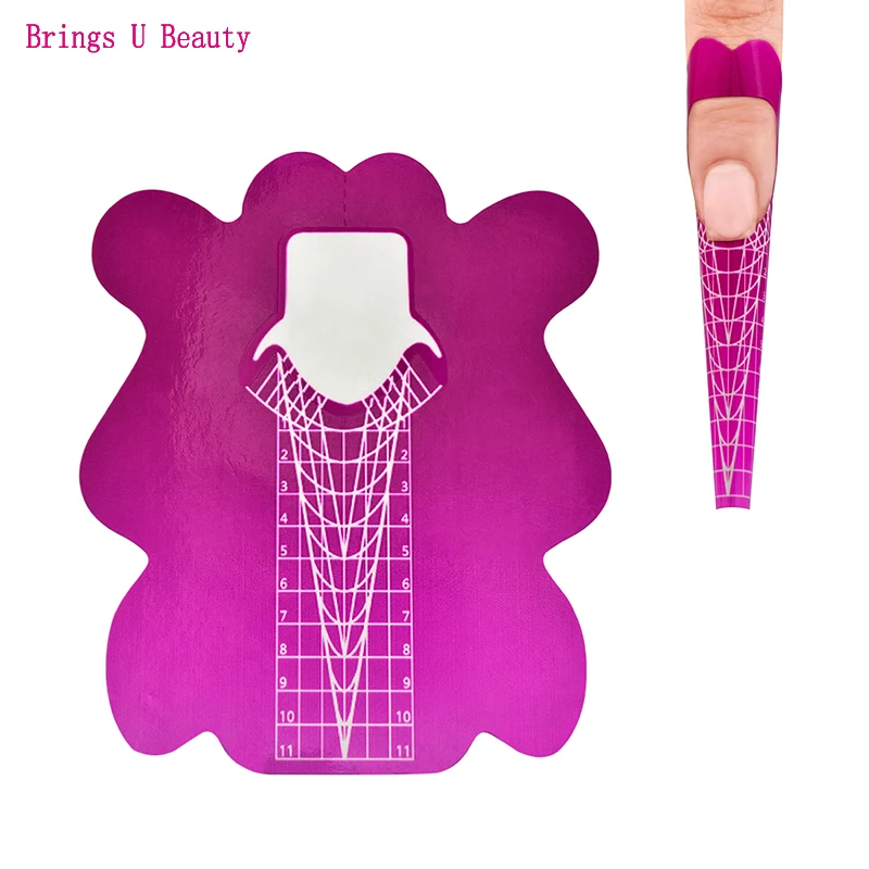 Self-Adhesive Nail Form Stickers for Nail Tips Extension