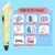 3D Pen Kids DIY Printer Pen Children Drawing Pens With LCD Screen PLA Filament 1.75mm Printing Birthday Christmas Gift For Kids 45