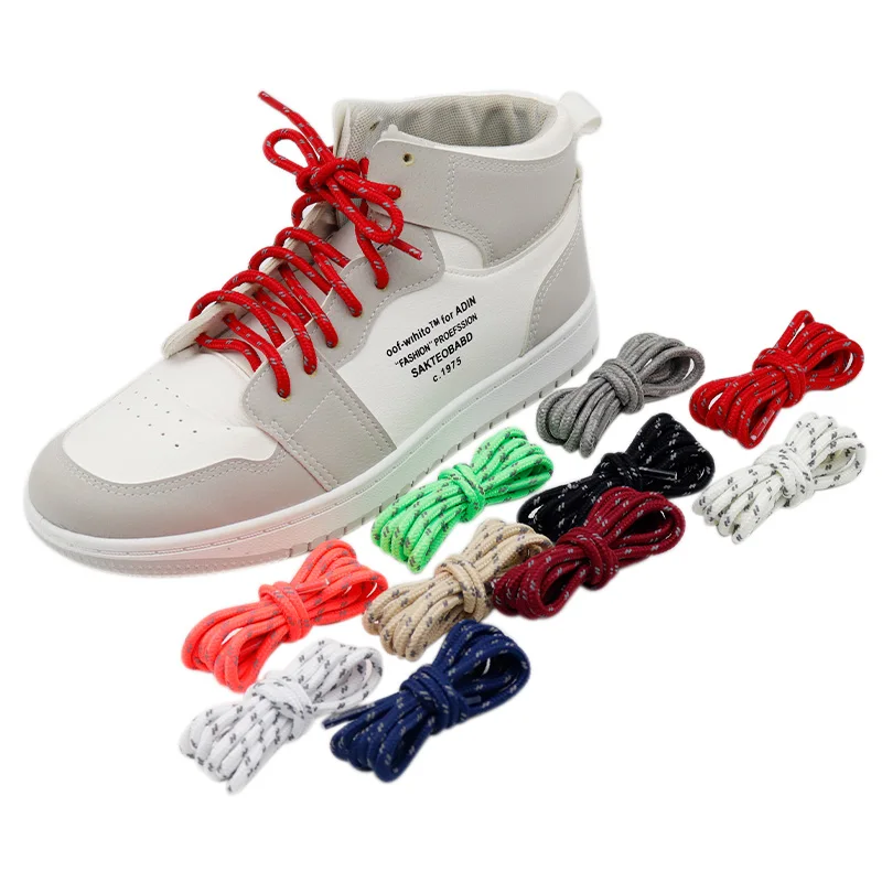 100 Pack Reflective Shoelaces Reflective Laces Sneakers Shoe Laces