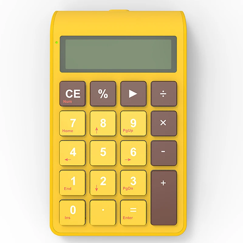 BOWPortableWiredNumberKeypad2in1WiredNumericKeypadLCDScreen