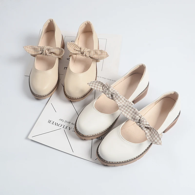 

Sweet lolita shoes bowknot college style princess kawaii shoes round head low heel women shoes kawaii girl lolita cosplay loli