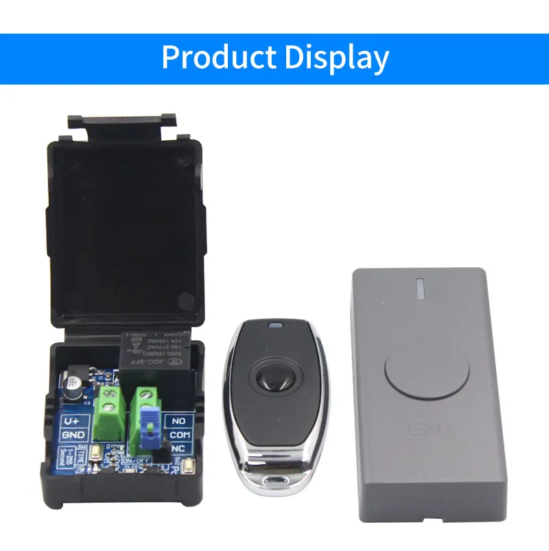 433Mhz Universal Wireless Remote Control Switch Kit Access Control DC 12V 1CH Re