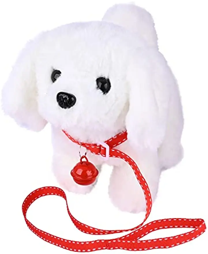 18CM Electric Simulation Puppy Plush Toys Interactive Dog Robot  Walking Barking Tail Wagging Toy for Kids Birthday Xmas Gift 2
