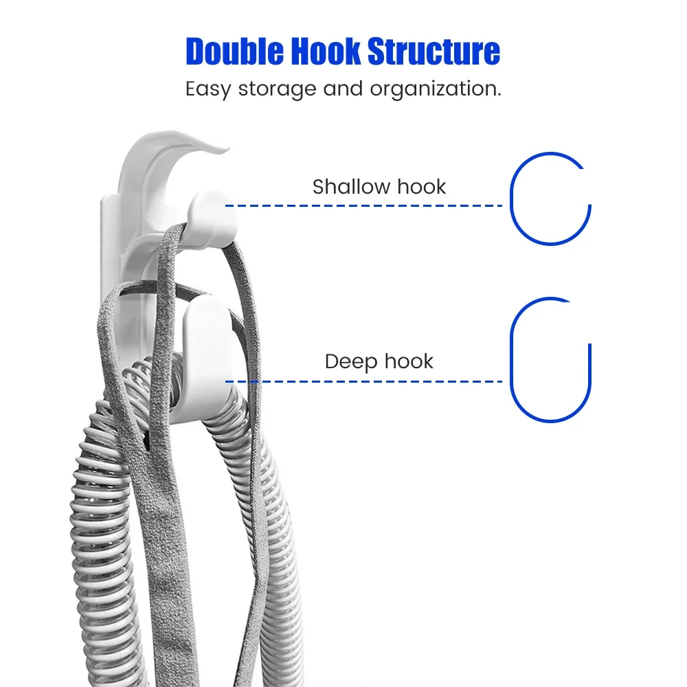 CPAP Anti-skid Mask Hook Wall Mount Mask Hanger Hose Holder Hose Holder CPAP Hose Hanger Sturdy Ventilator Accessories 3