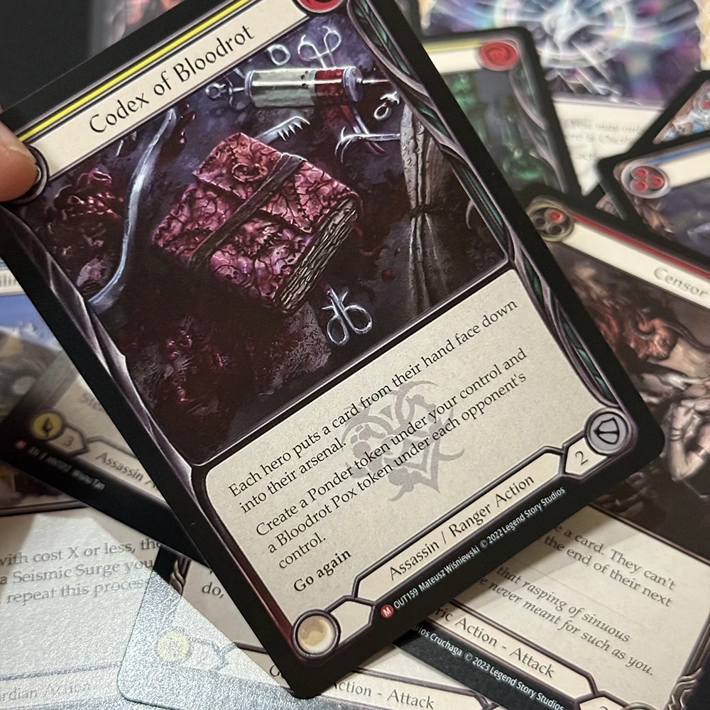 FAB Regular Cards Flicker Wisp Adaptive Plating Codex of Bloodrot