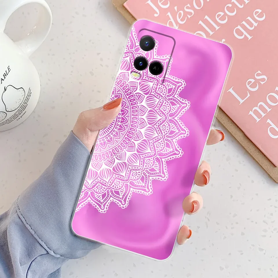 Per vivo Y21 2021 Custodia in silicone per vivo Y21S Y33S Cover posteriore in marmo trasparente per VIVO Y 21 S 21S VivoY21 Paraurti per telefono Funda  202192403