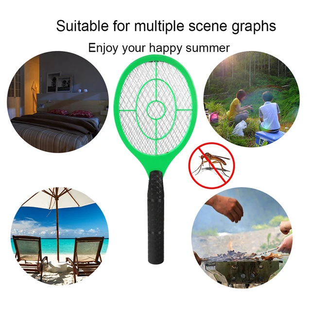 Elektromos Szúnyogos Ütőgyilkos - Akkumulátorral Működő Kézi Hiba Zapper Swatter A Legyek És Rovarok Kártevőirtó Készlete - Image 2